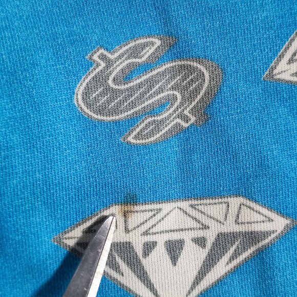 BBC Billionaire Boys Club full zip hoodie boys XL light blue with graphic - Picture 7 of 11